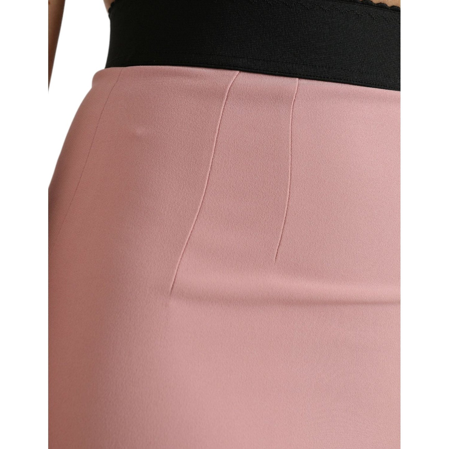 Dolce & Gabbana Elegant High Waist Pencil Skirt in Pink elegant-high-waist-pencil-skirt-in-pink