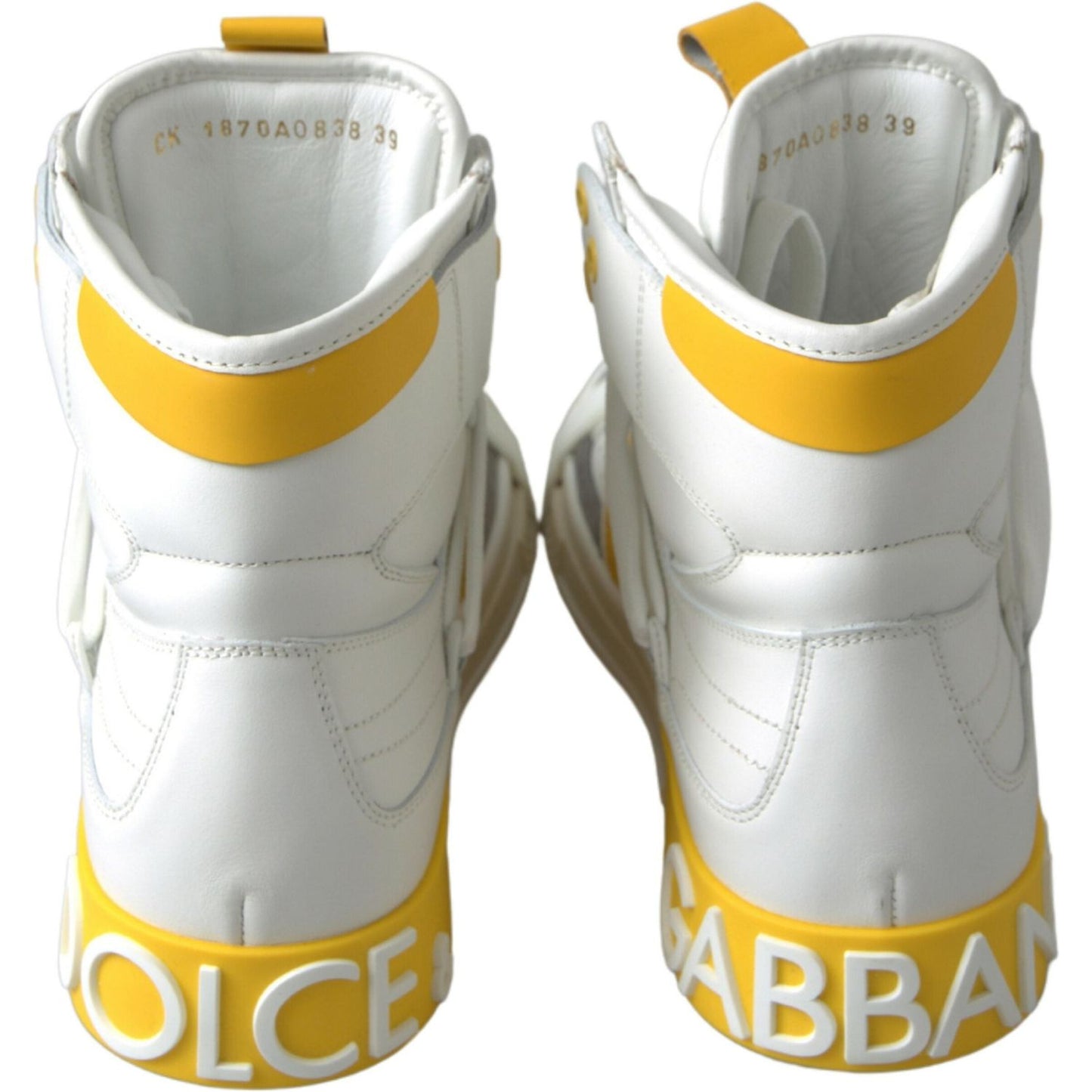 Dolce & Gabbana | High-Top Perforated Leather Sneakers| McRichard Designer Brands   