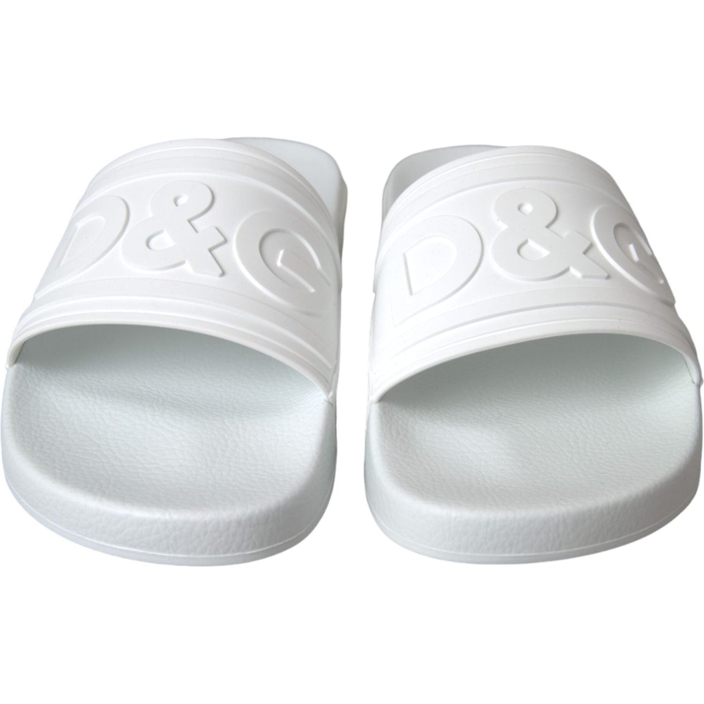 White Rubber Slides Sandals Beachwear Shoes