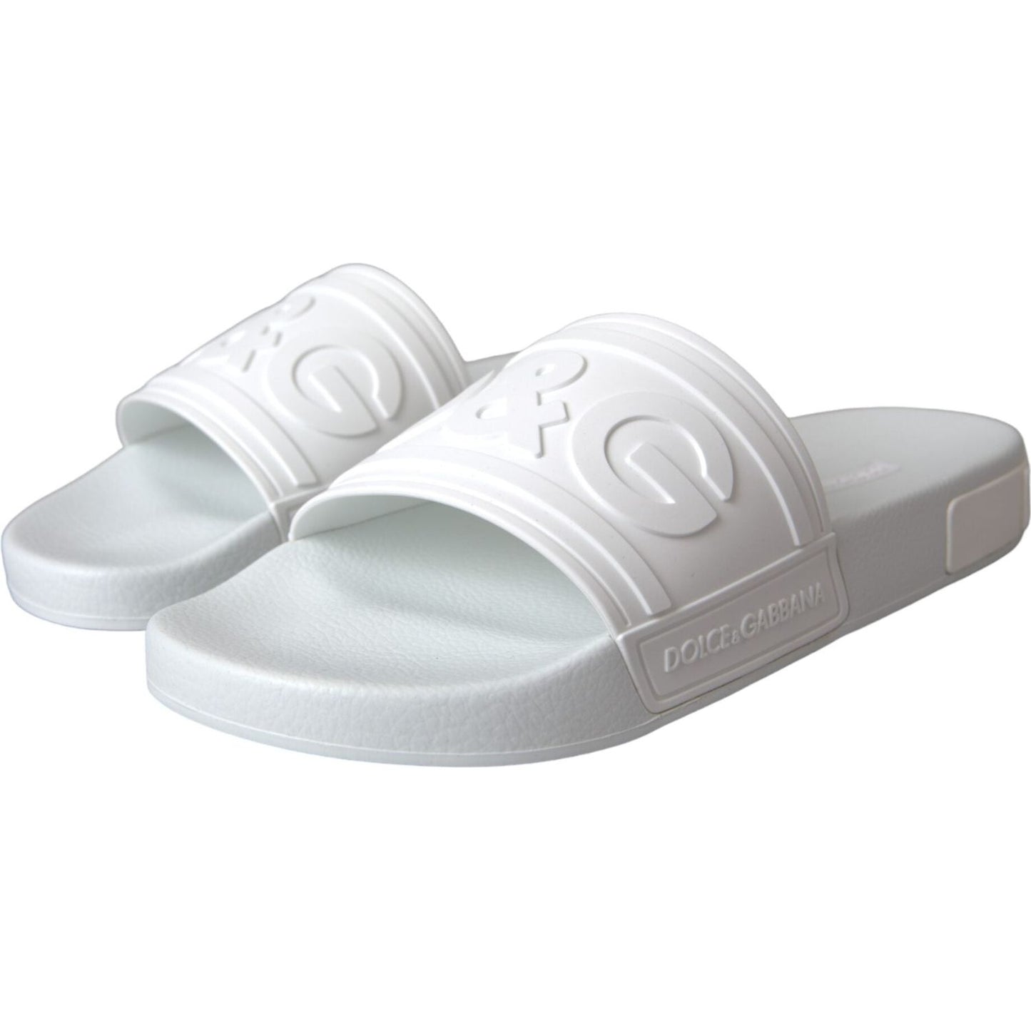 White Rubber Slides Sandals Beachwear Shoes