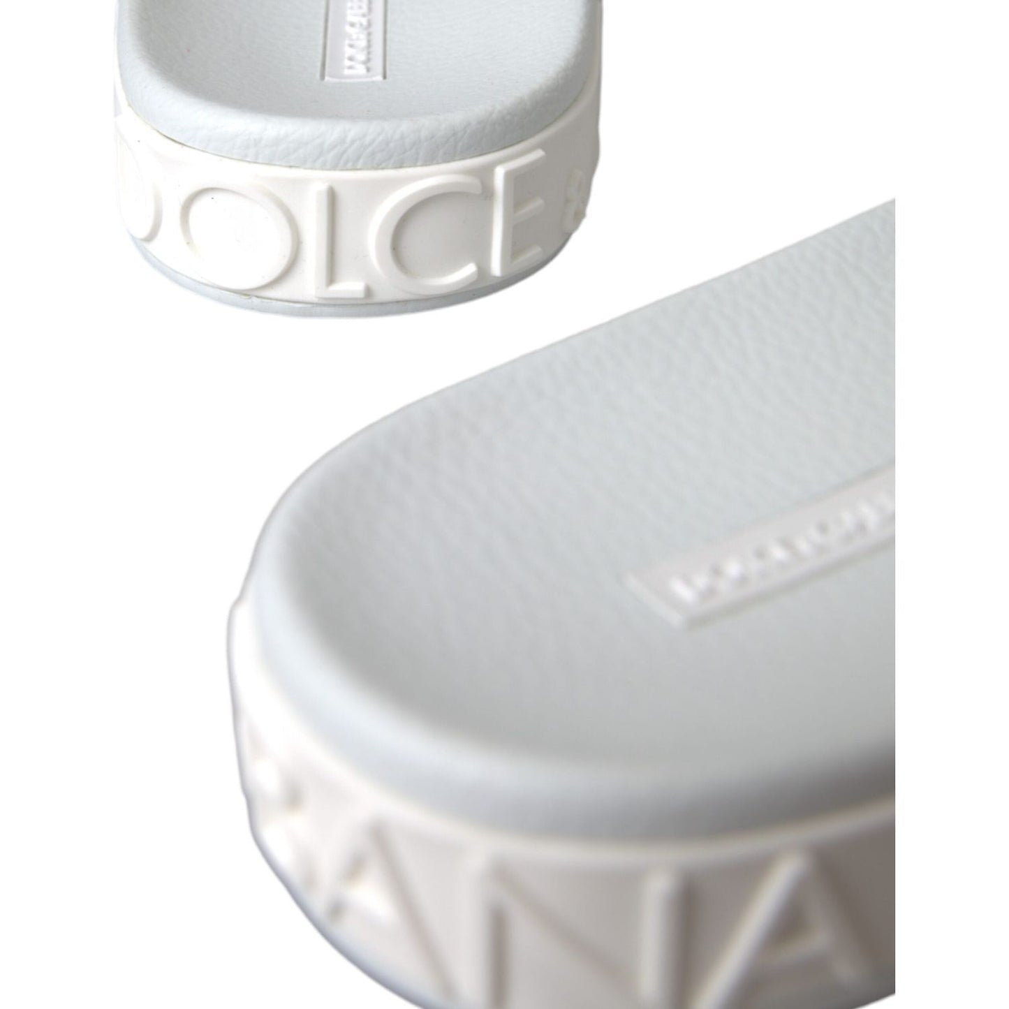 White Rubber Slides Sandals Beachwear Shoes