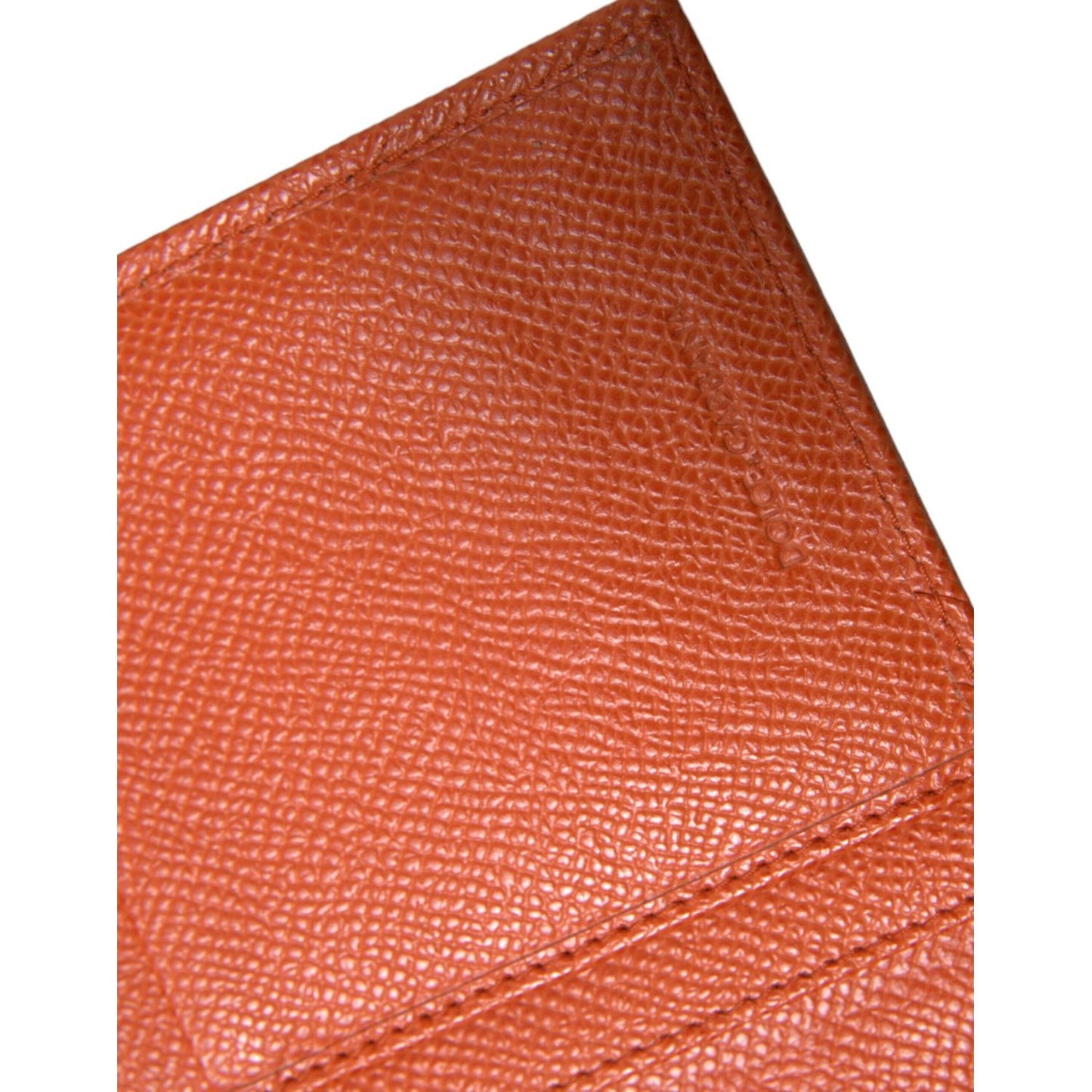 Dolce & Gabbana | Chic Orange Crocodile Leather Wallet| McRichard Designer Brands   