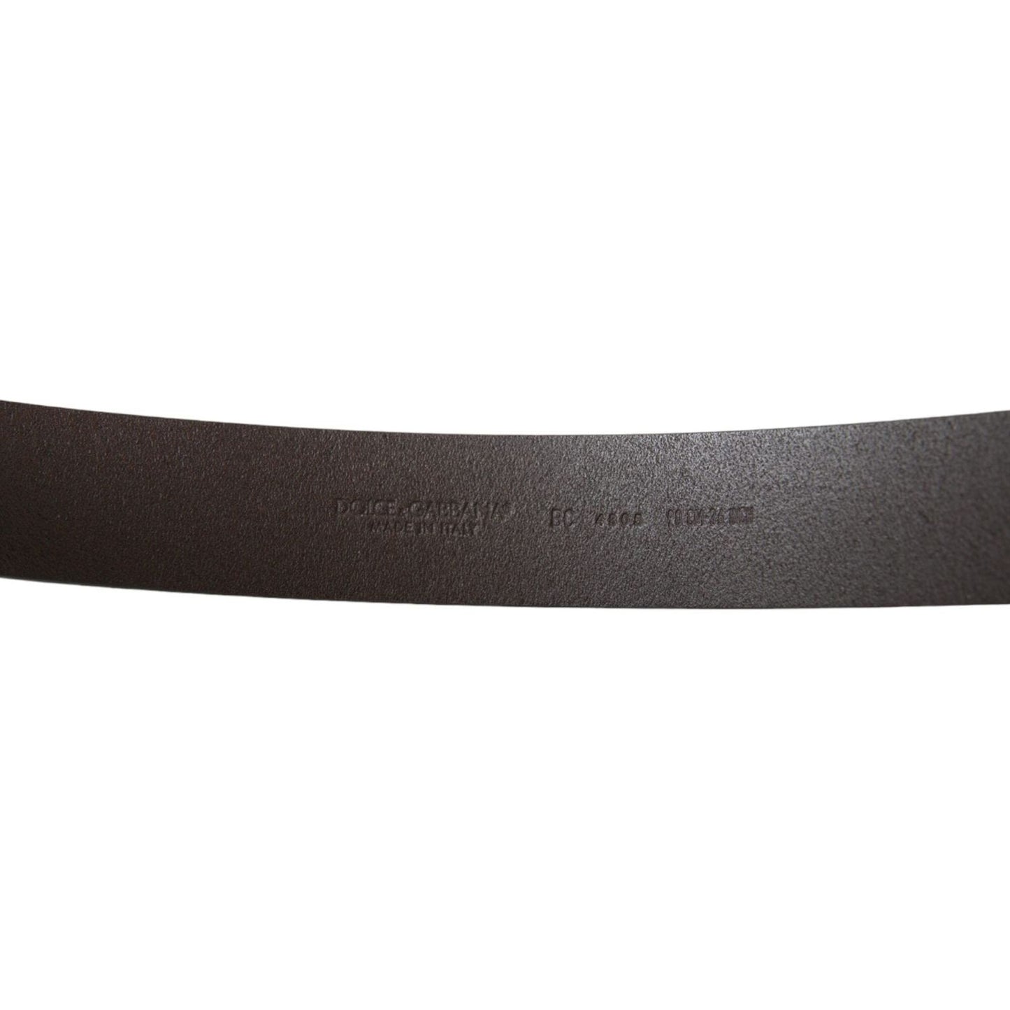 Dolce & Gabbana Elegant Dark Brown Leather Belt elegant-dark-brown-leather-belt