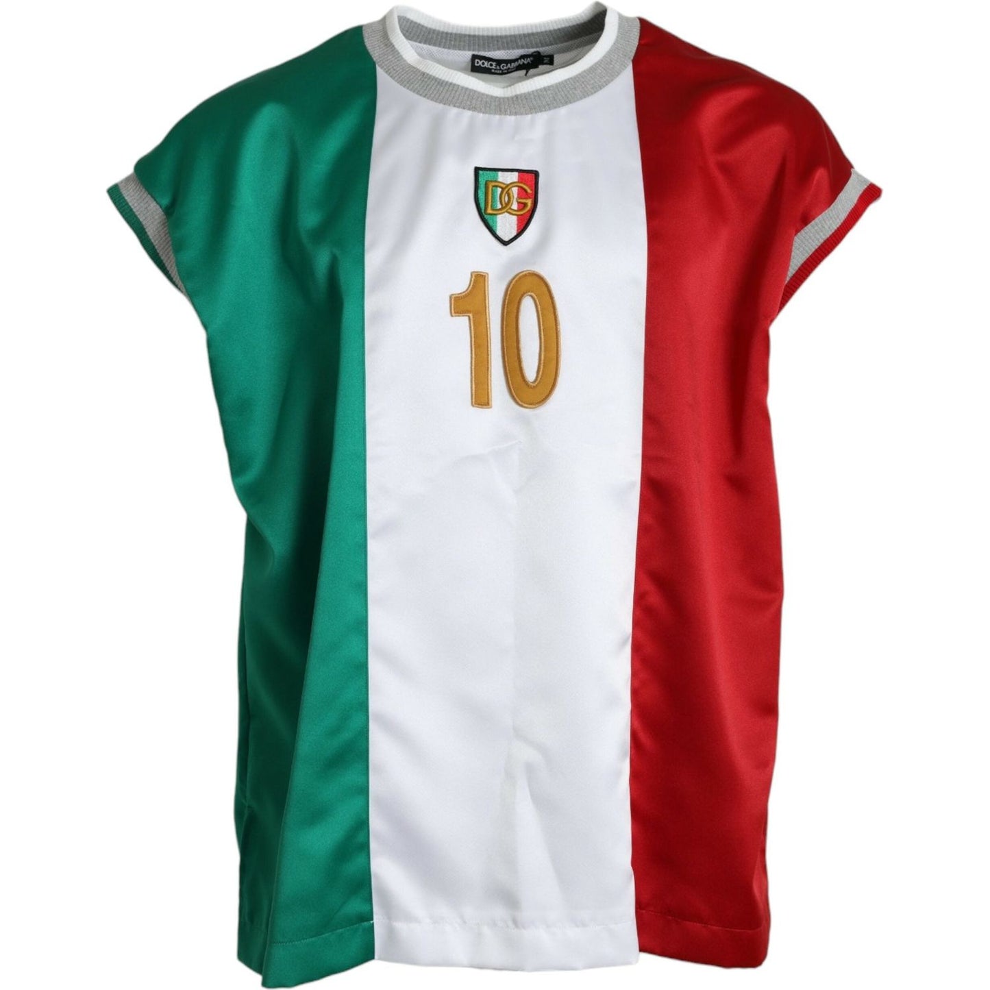 Dolce & Gabbana Multicolor Jersey Sleeveless Tank T-shirt multicolor-jersey-sleeveless-tank-t-shirt