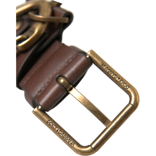 Dolce & Gabbana Elegant Calf Leather Belt with Metal Buckle Closure elegant-calf-leather-belt-with-metal-buckle-closure