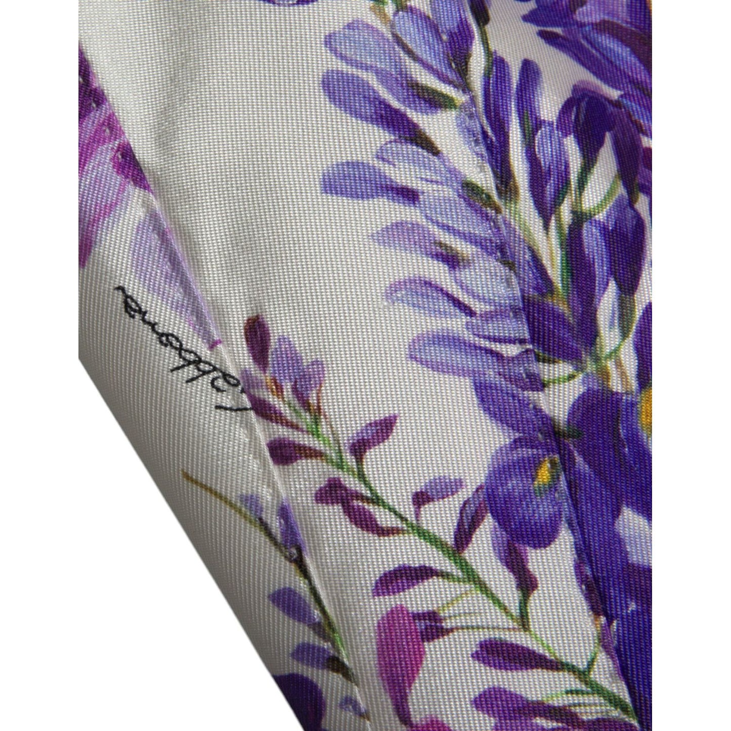 Dolce & Gabbana Floral Print Silk Blend Waistcoat white-floral-print-silk-waistcoat-vest-top