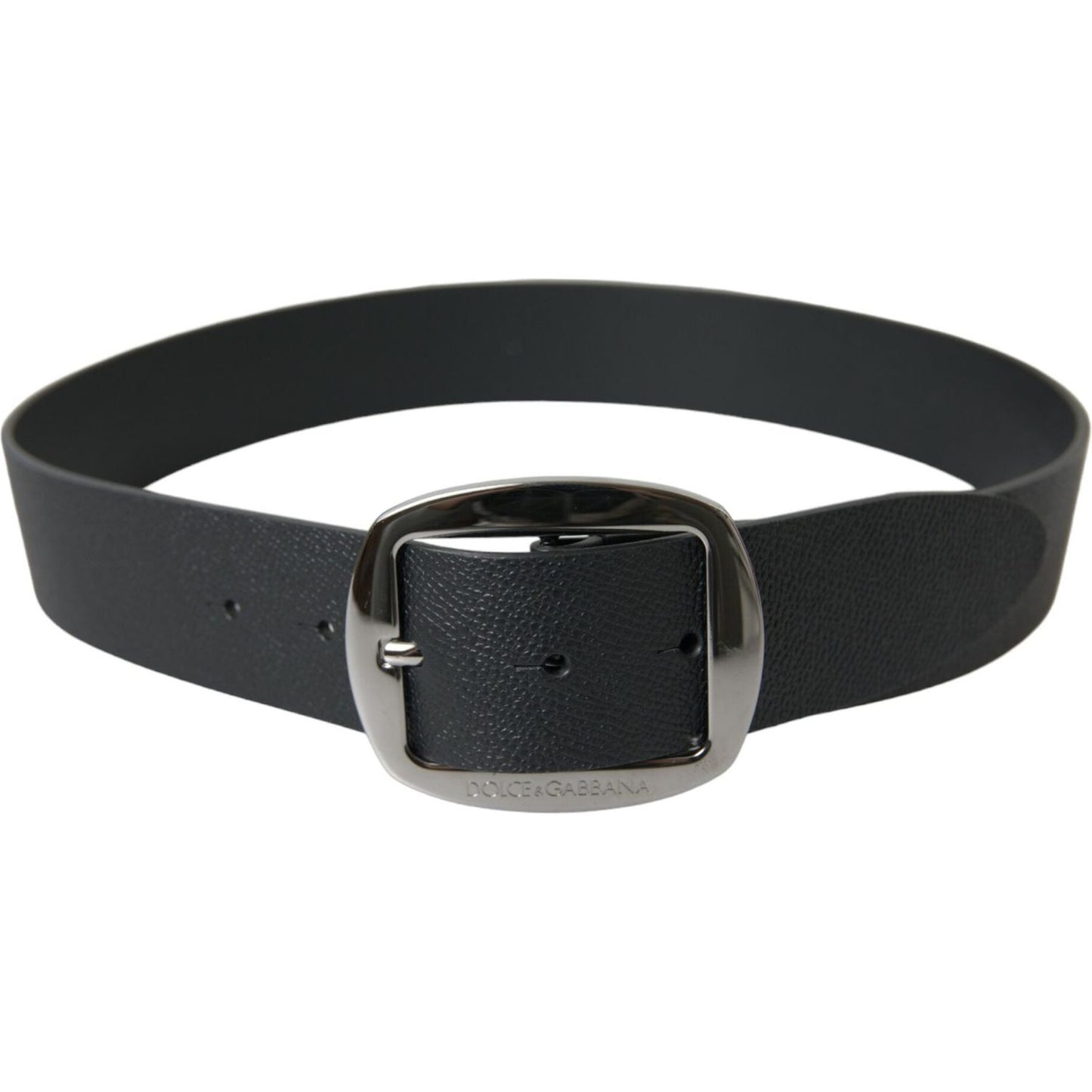 Dolce & Gabbana Elegant Black Leather Belt with Metal Buckle elegant-black-leather-belt-with-metal-buckle-8