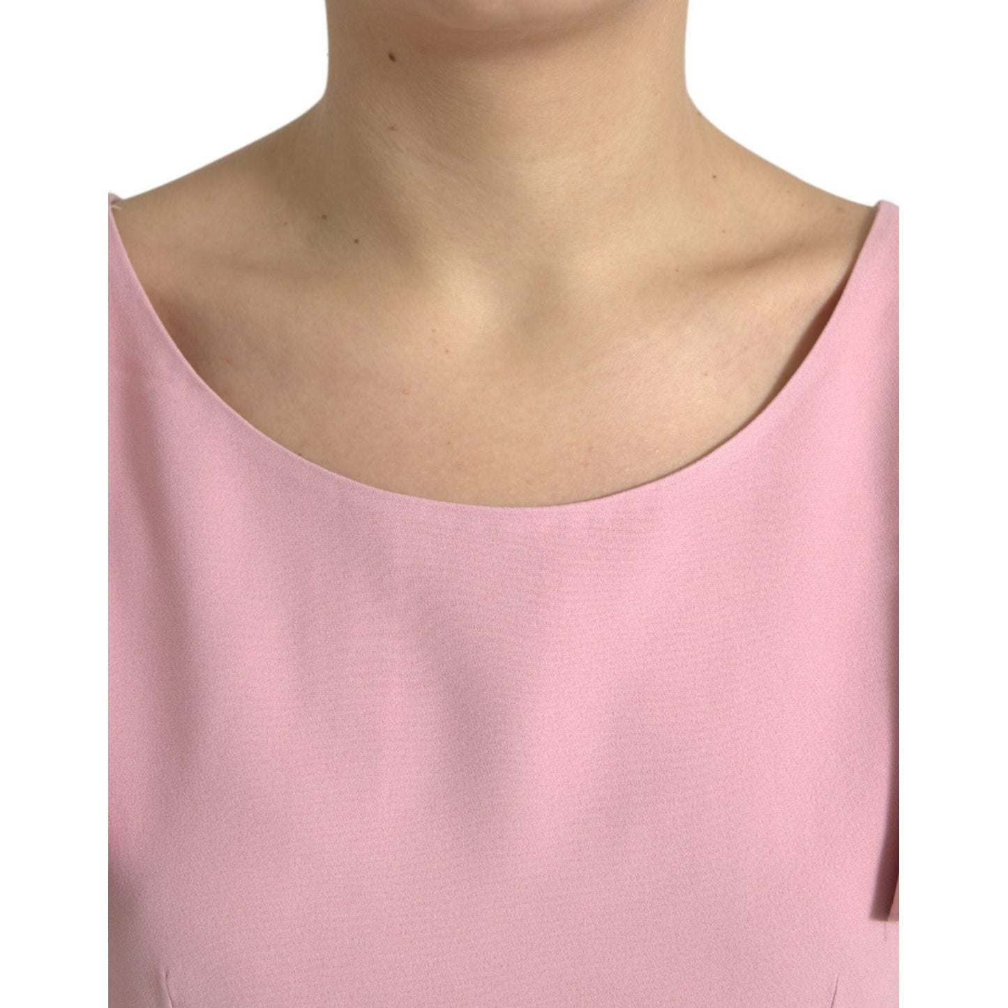 Dolce & Gabbana | Chic Pink Bell Sleeve Top| McRichard Designer Brands   