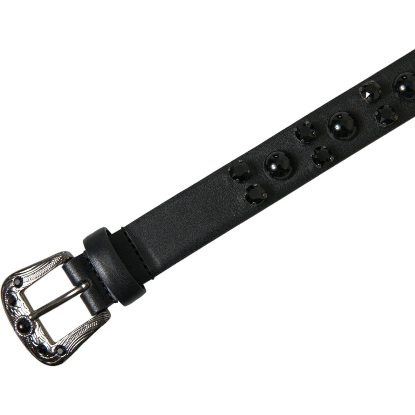 Dolce & Gabbana Engraved Logo Leather Waist Belt engraved-logo-leather-waist-belt