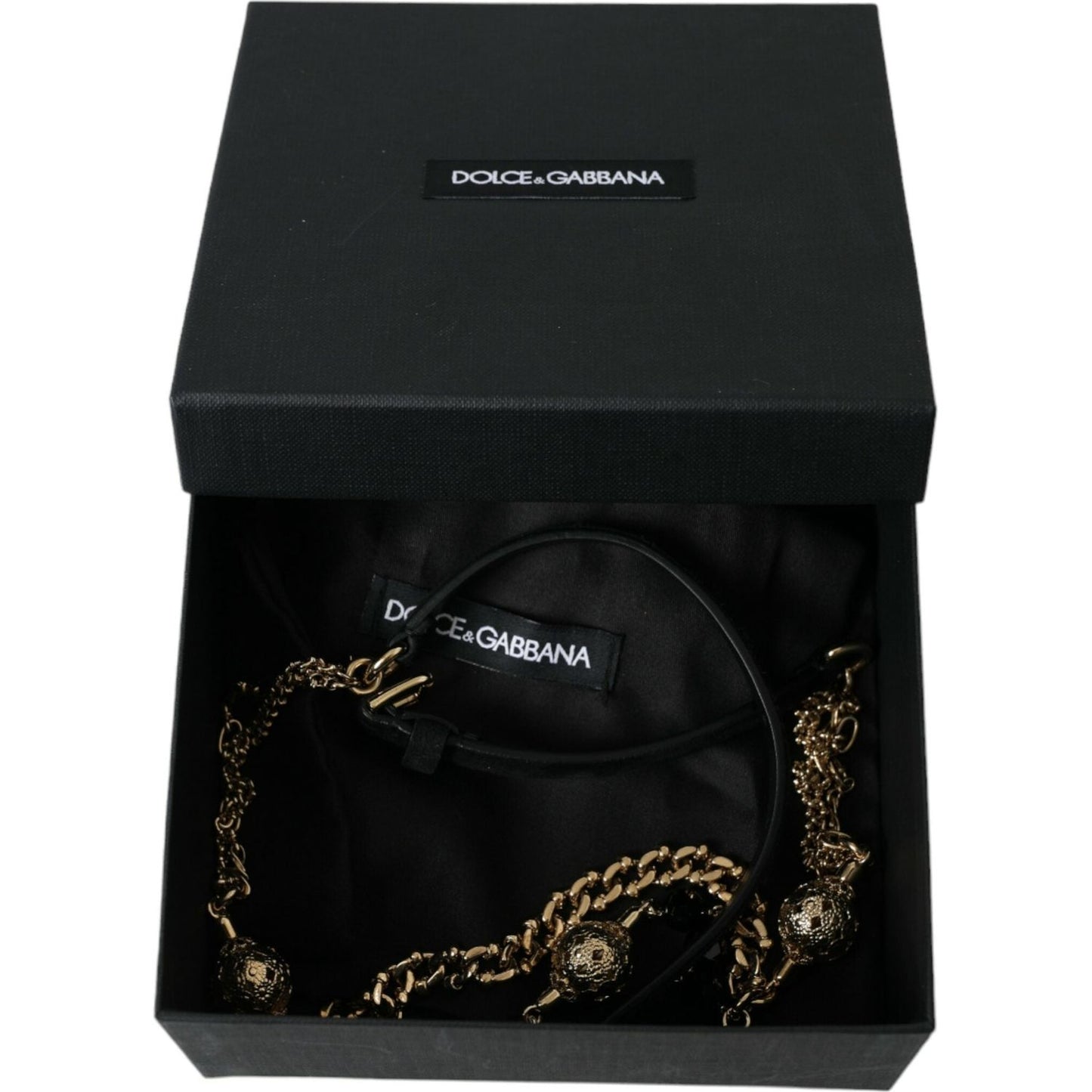 Dolce & GabbanaElegant Crystal Bounce Leather Waist BeltMcRichard Designer Brands£489.00