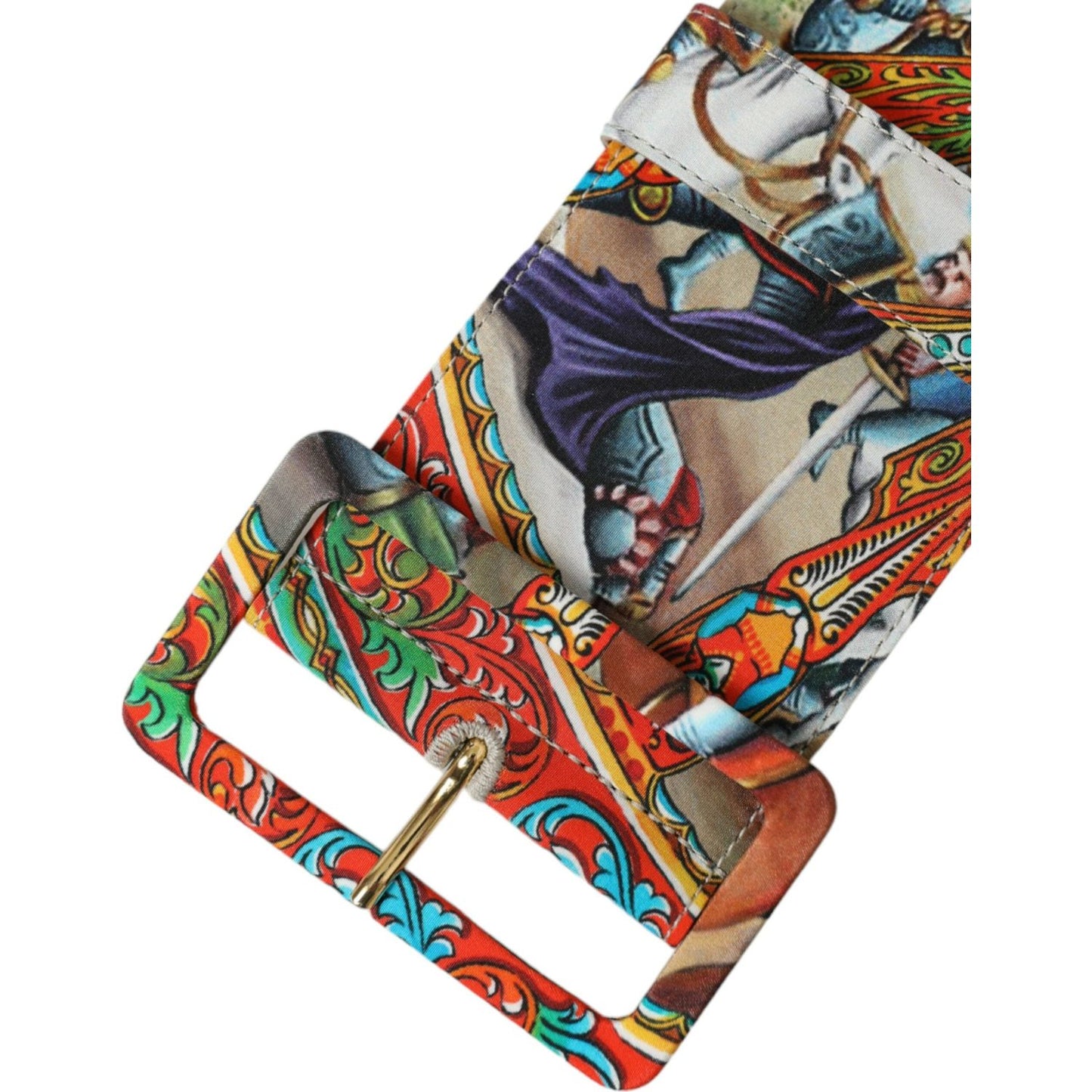 Dolce & Gabbana Elegant Multicolor Fabric Waist Belt elegant-multicolor-fabric-waist-belt