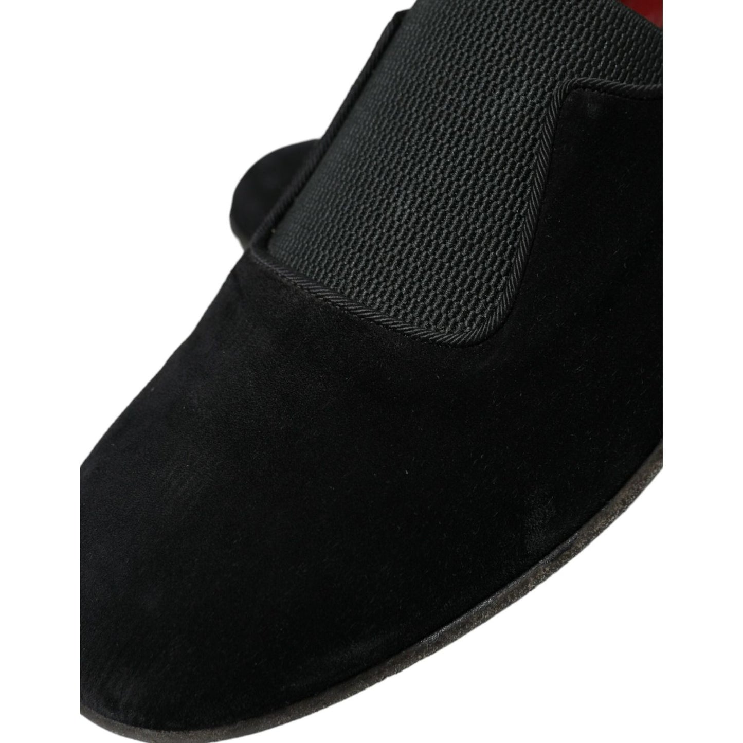 Dolce & Gabbana Elegant Black Velor Loafers for the Discerning Gentleman black-runway-velour-amalfi-loafers-shoes