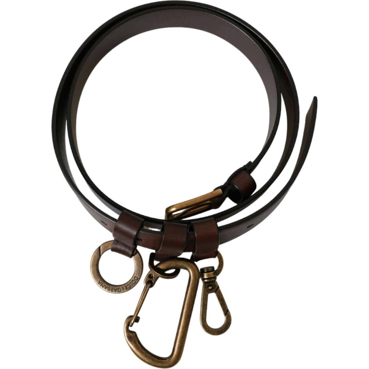 Dolce & Gabbana Elegant Brown Calf Leather Belt - Timeless Accessory elegant-brown-calf-leather-belt-timeless-accessory