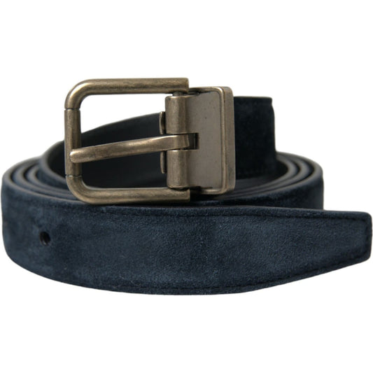 Dolce & Gabbana | Elegant Suede Calf Leather Belt| McRichard Designer Brands   