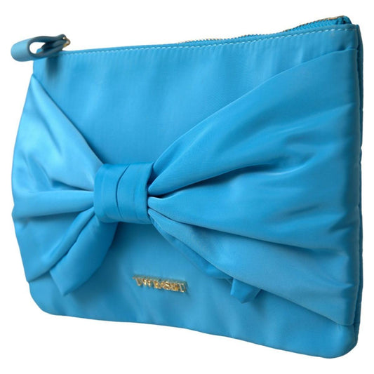 Twinset Elegant Silk Clutch with Bow Accent elegant-silk-clutch-with-bow-accent