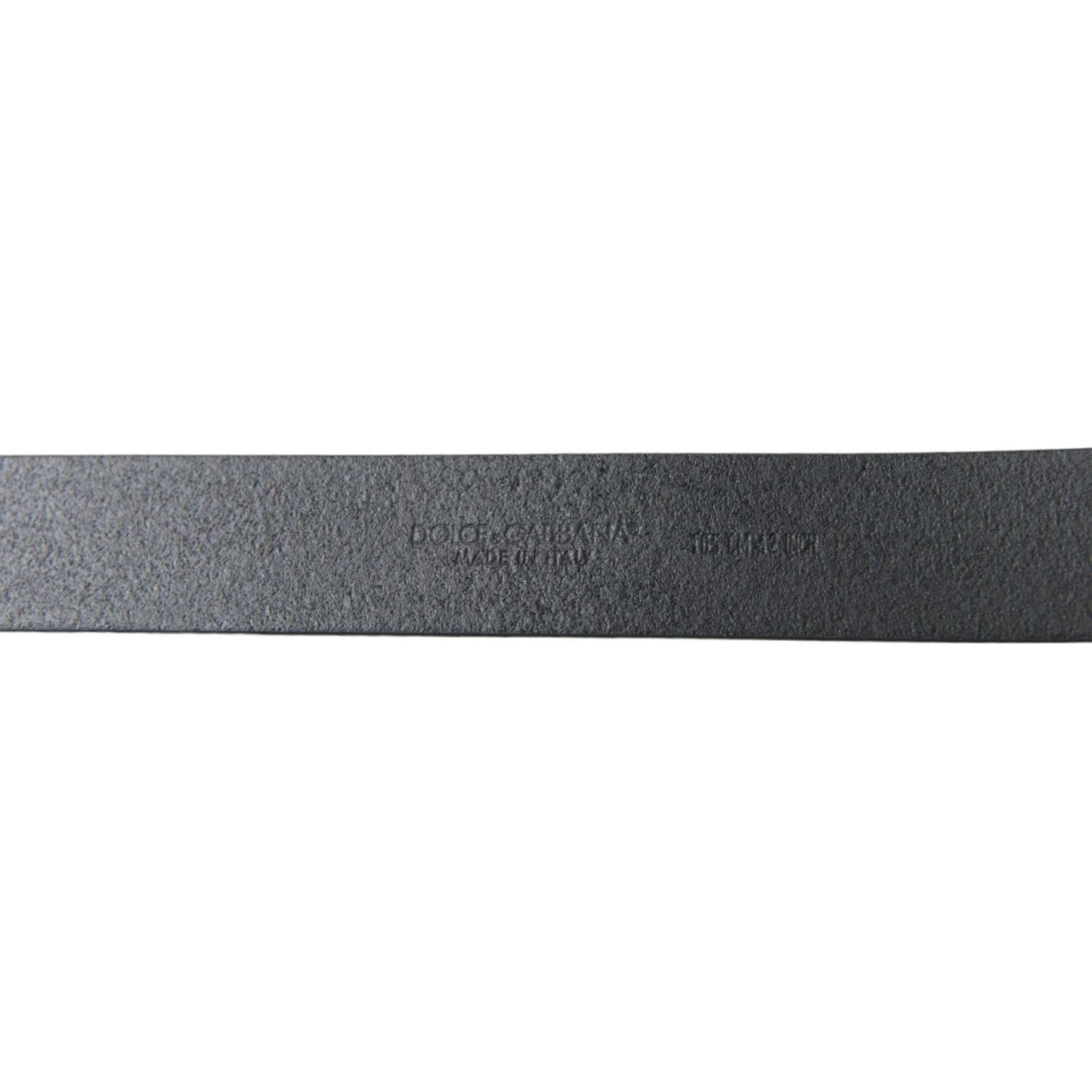 Dolce & Gabbana Elegant Black Calf Leather Belt with Metal Buckle elegant-black-calf-leather-belt-with-metal-buckle