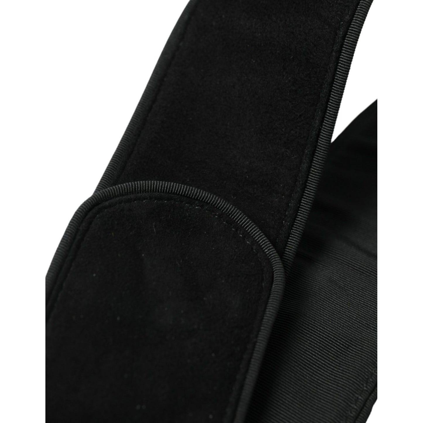 Dolce & Gabbana Elegant Suede Waist Belt in Timeless Black elegant-suede-waist-belt-in-timeless-black