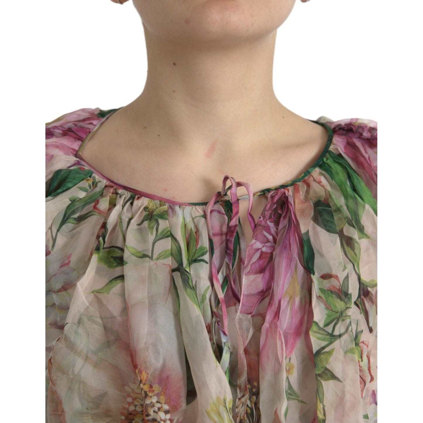 Dolce & Gabbana Multicolor Floral Silk Tiered Long Maxi Dress multicolor-floral-silk-tiered-long-maxi-dress