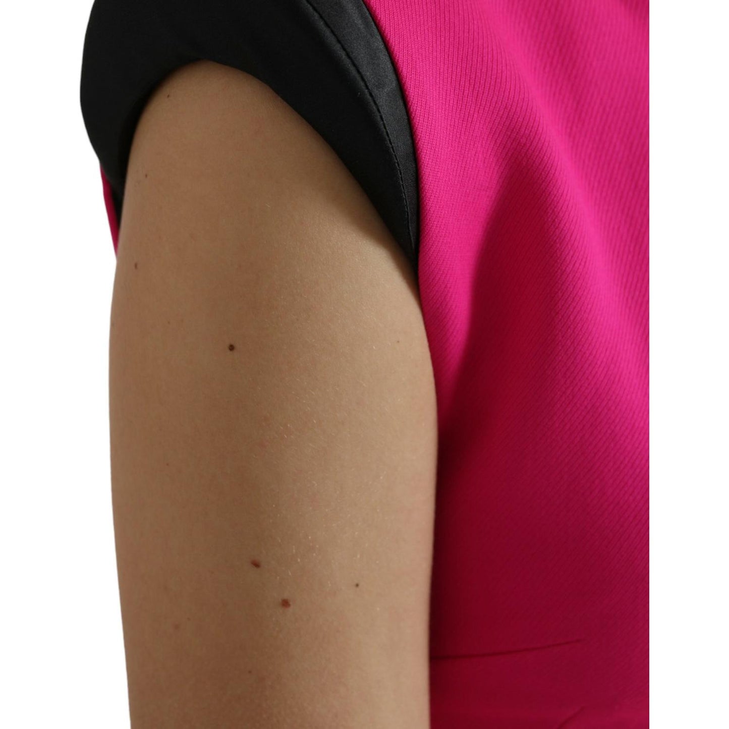 Dolce & Gabbana Pink Sleeveless Bodycon A-line Mini Dress pink-sleeveless-bodycon-a-line-mini-dress