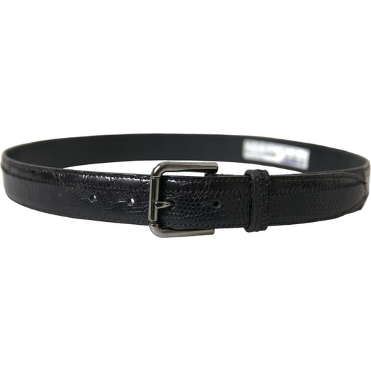 Dolce & GabbanaElegant Black Leather Belt with Metal BuckleMcRichard Designer Brands£289.00