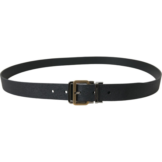 Dolce & GabbanaElegant Black Leather Belt with Metal BuckleMcRichard Designer Brands£229.00