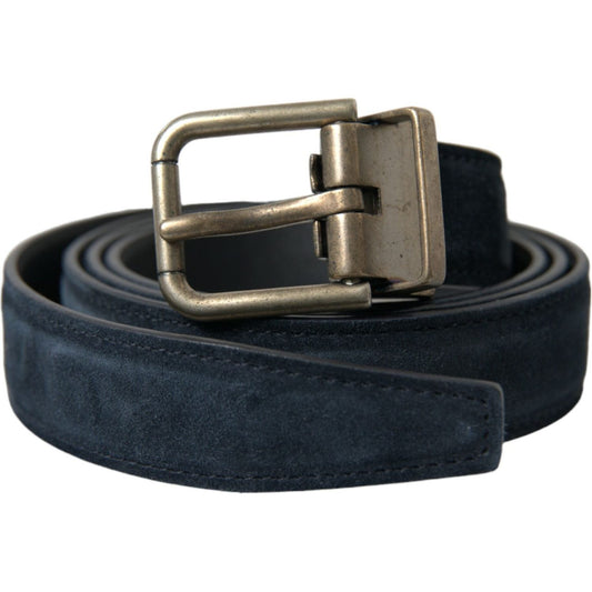 Dolce & GabbanaElegant Blue Leather Belt with Metal BuckleMcRichard Designer Brands£209.00