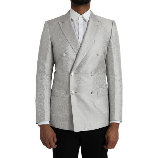 Dolce & GabbanaOff White MARTINI Double Breasted Coat BlazerMcRichard Designer Brands£1769.00