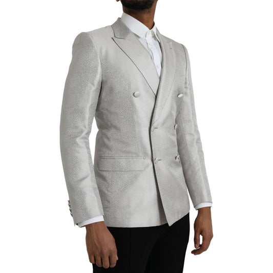 Dolce & Gabbana Off White MARTINI Double Breasted Coat Blazer off-white-martini-double-breasted-coat-blazer
