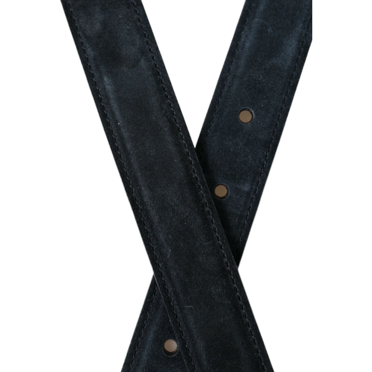 Dolce & Gabbana Elegant Blue Leather Belt with Metal Buckle elegant-blue-leather-belt-with-metal-buckle-2