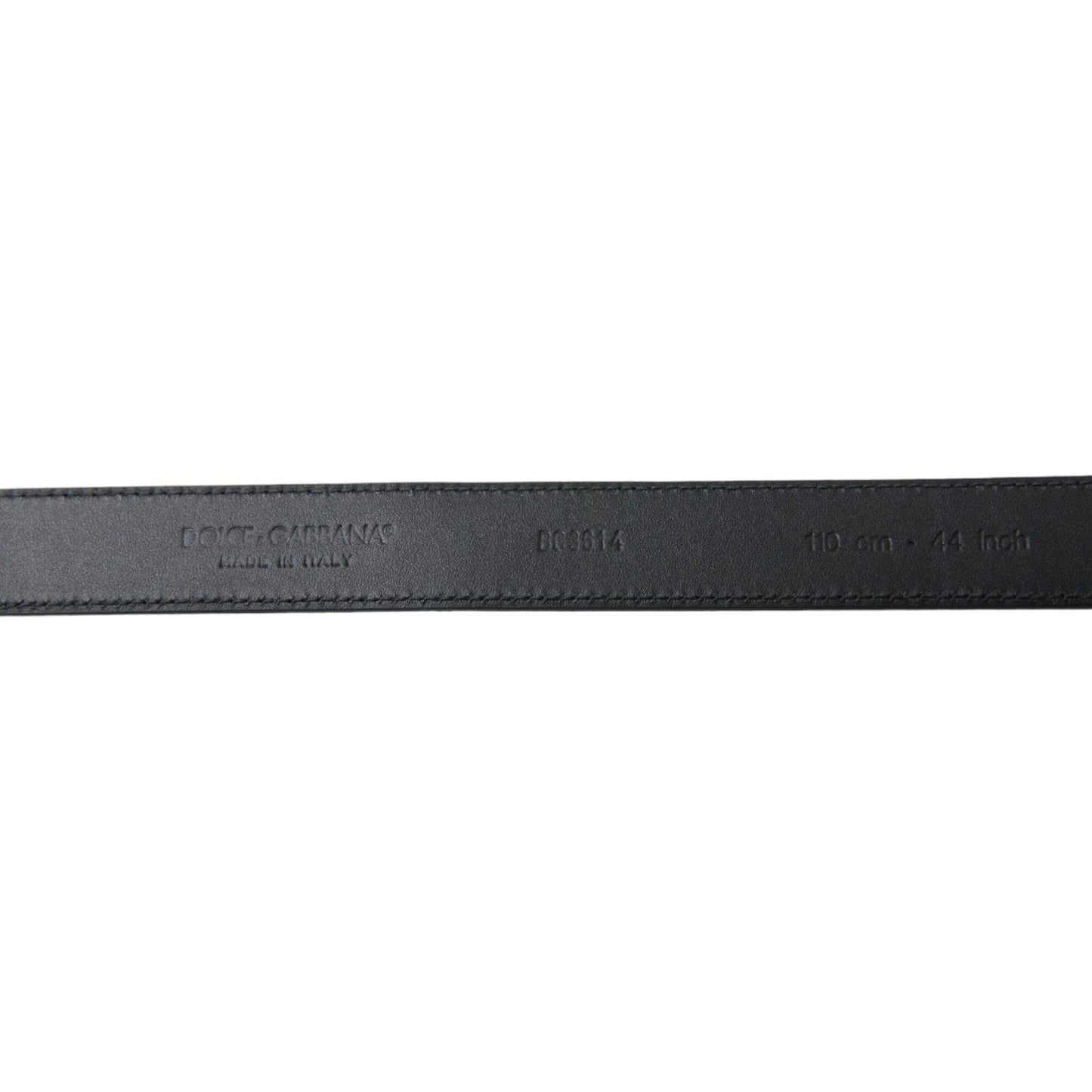Dolce & GabbanaElegant Black Leather Belt with Metal BuckleMcRichard Designer Brands£209.00