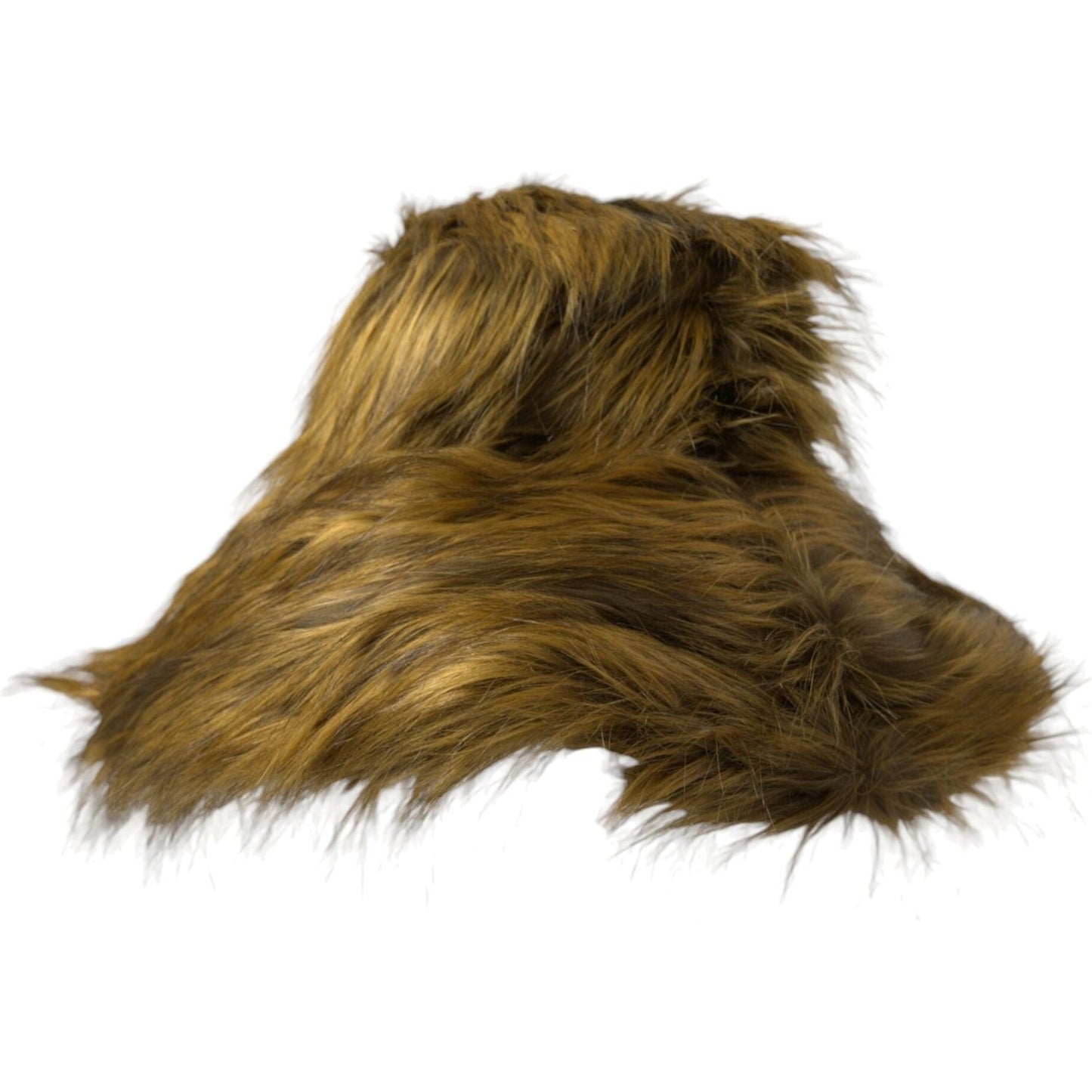 Brown Modacrylic Faux Fur Bucket Hat