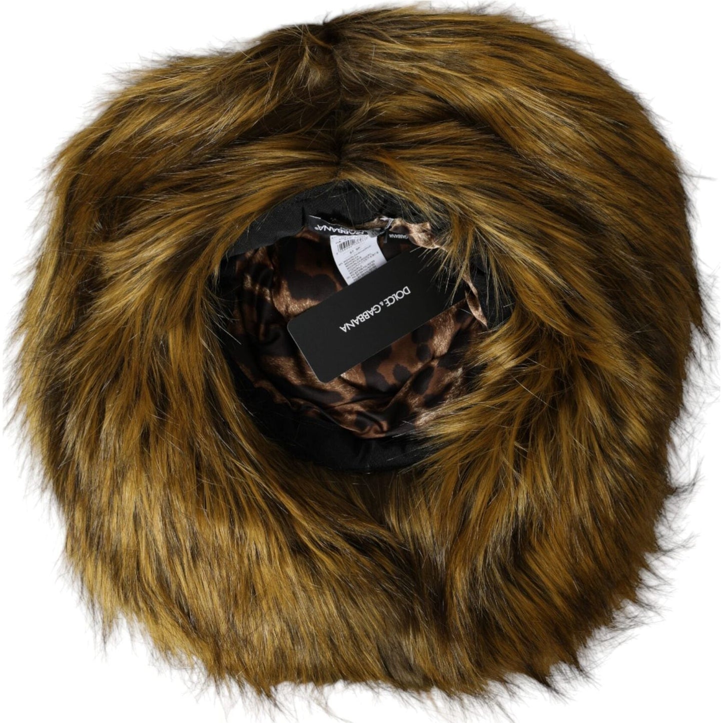 Brown Modacrylic Faux Fur Bucket Hat