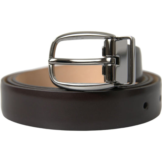Dolce & Gabbana Elegant Leather Belt with Eye-Catching Buckle elegant-leather-belt-with-eye-catching-buckle
