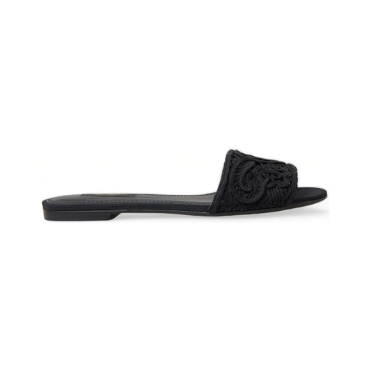 Dolce & Gabbana Elegant Black Heart Embroidery Slide Sandals black-cotton-heart-embroidery-sandals-shoes 465A1996-BG-1-1cc06da5-a67.jpg