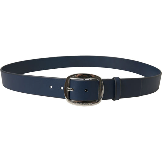 Dolce & GabbanaElegant Blue Calf Leather Belt with Metal BuckleMcRichard Designer Brands£219.00
