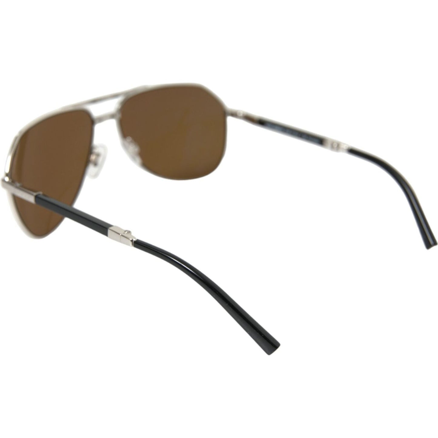 Sleek Silver Metal Sunglasses for Men