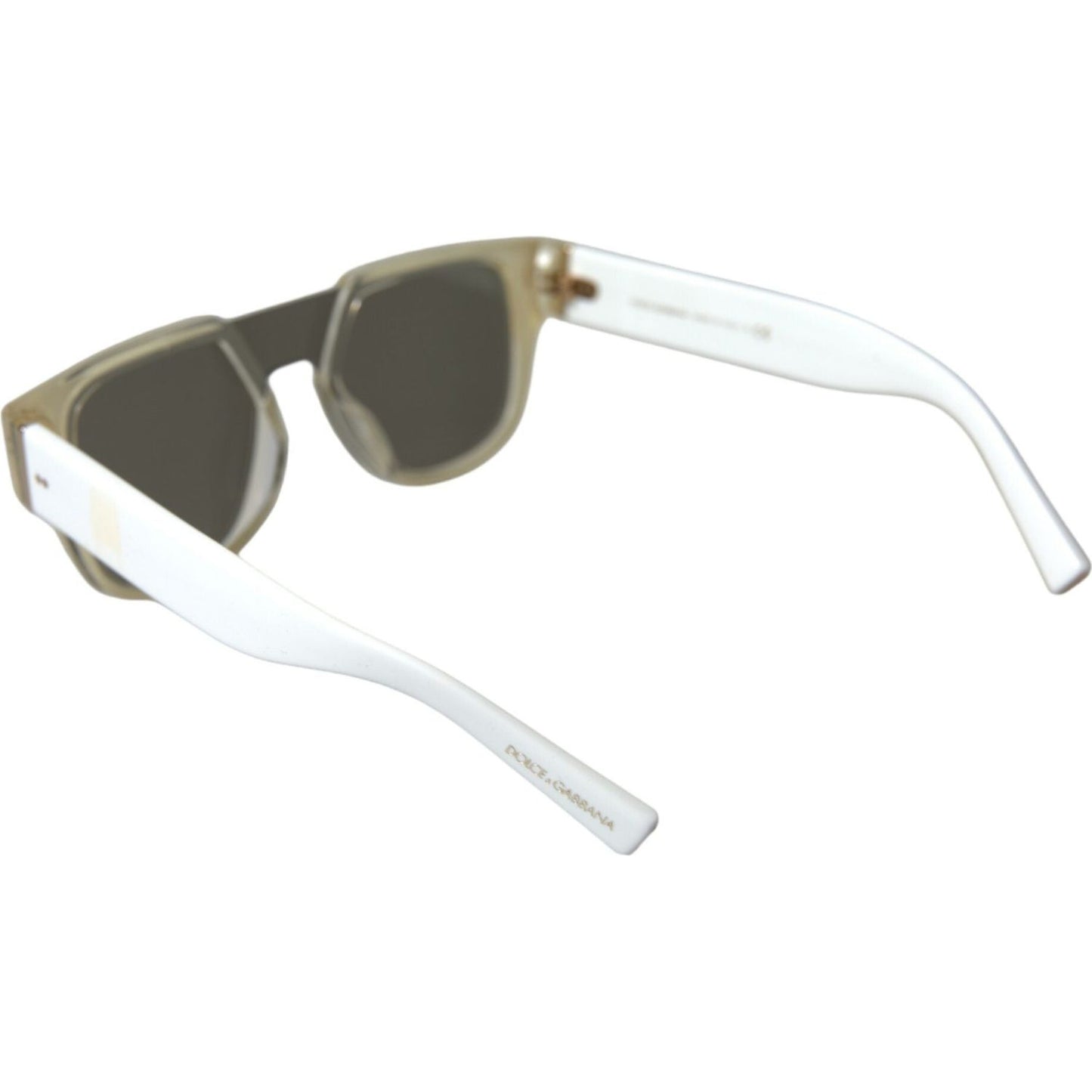 Dolce & Gabbana Chic White Acetate Designer Sunglasses chic-white-acetate-designer-sunglasses