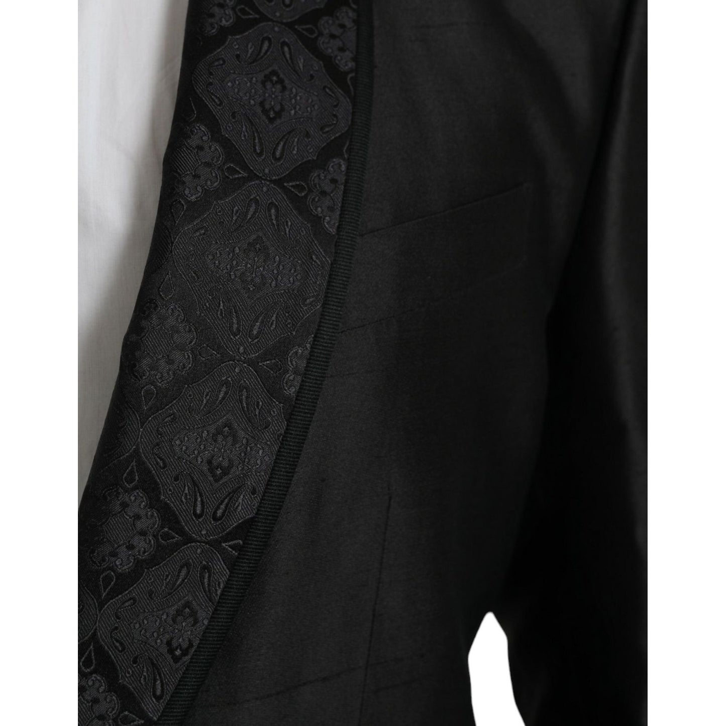 Dolce & Gabbana Black MARTINI Single Breasted Coat Blazer black-martini-single-breasted-coat-blazer-1