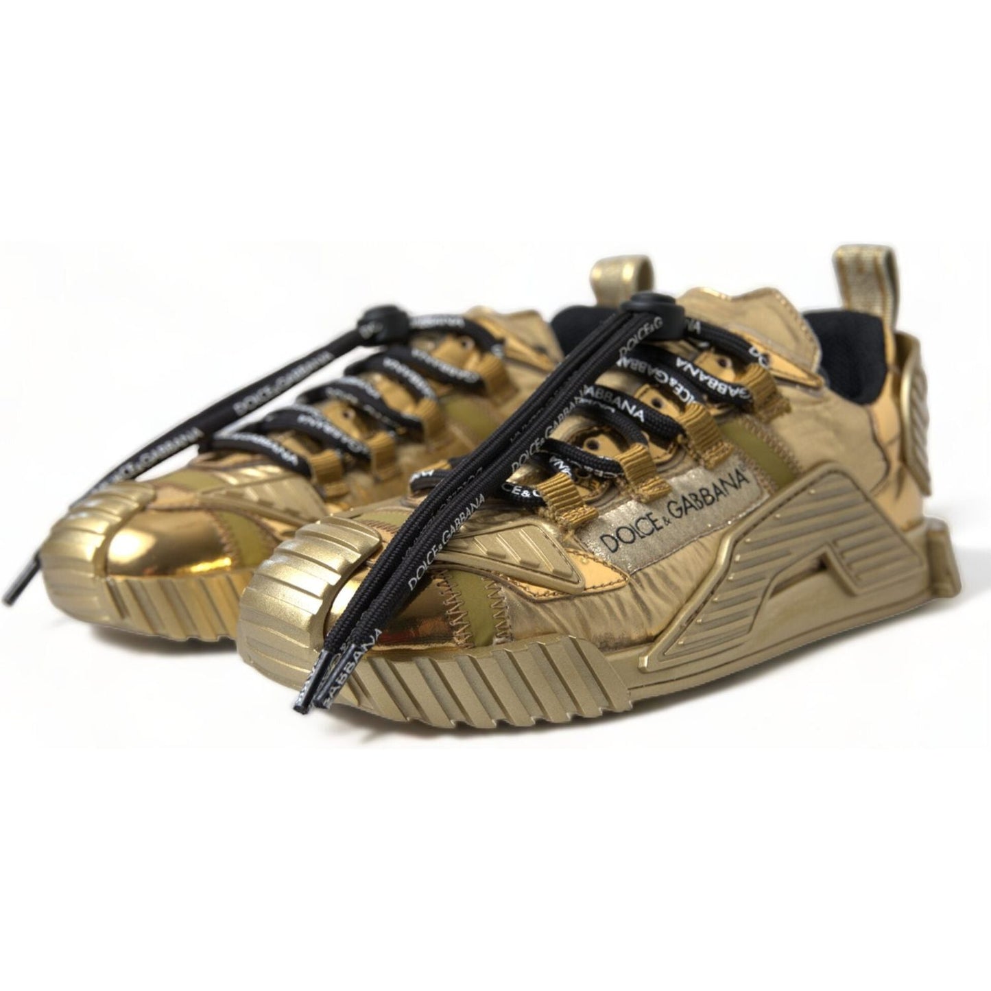 Dolce & Gabbana Gleaming Gold-Toned Luxury Sneakers metallic-gold-ns1-low-top-sneakers-shoes