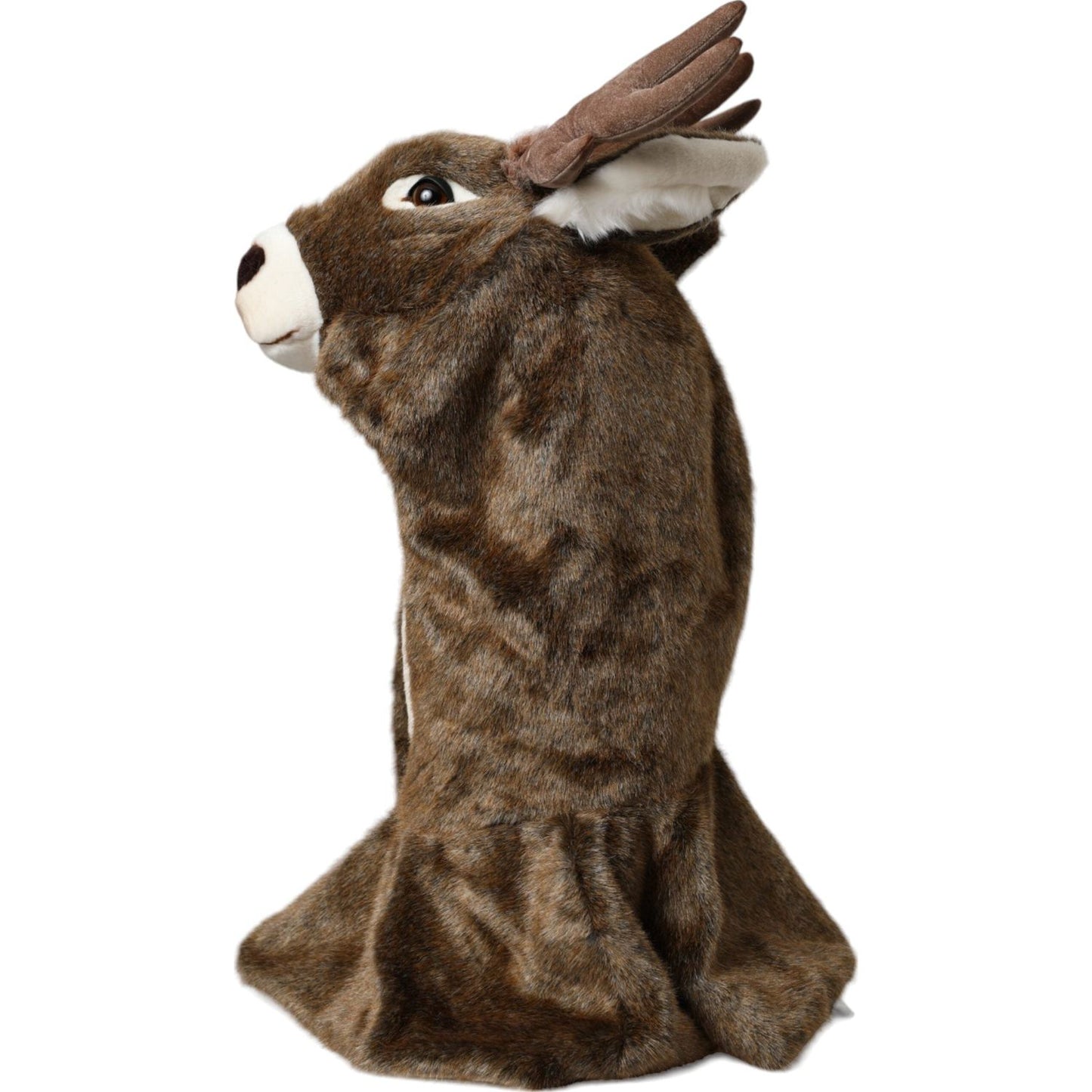 Brown Deer Faux Fur Whole Head Hat