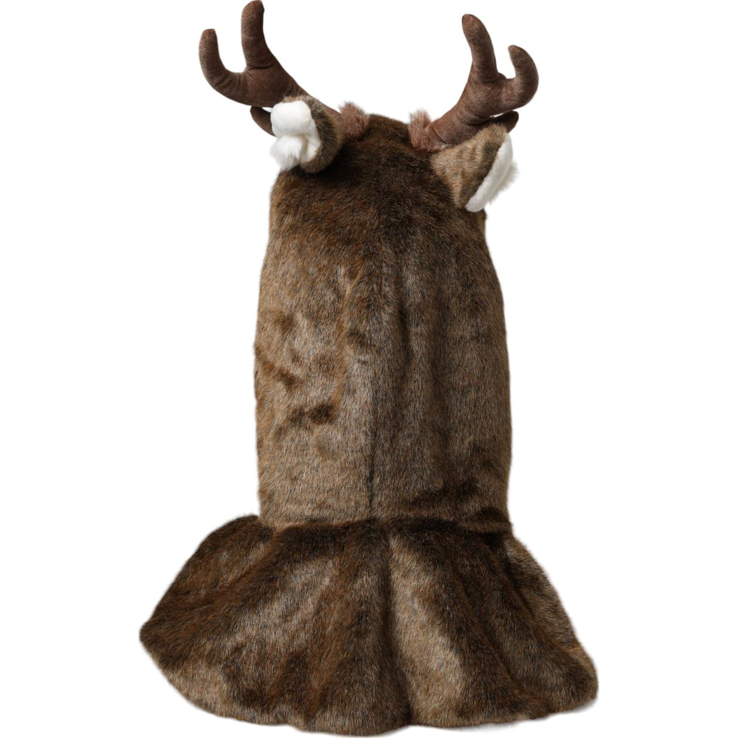 Brown Deer Faux Fur Whole Head Hat