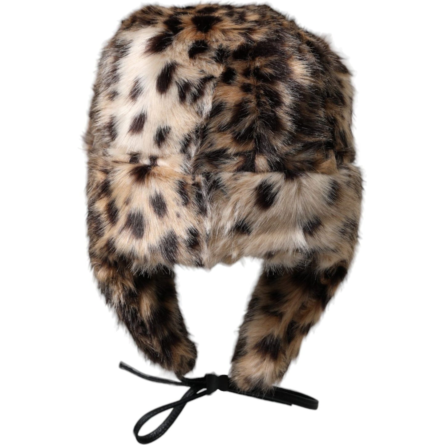 Multicolor Leopard Fur Trapper Women Hat