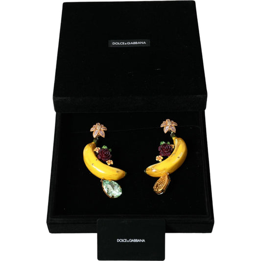 Dolce & Gabbana | Chic Clip-on Banana Dangle Earrings| McRichard Designer Brands   