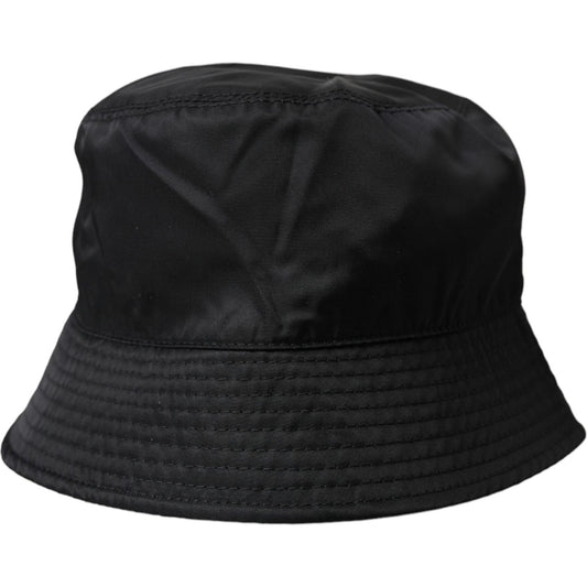 Black Wide Brim Cap Bucket Hat Men