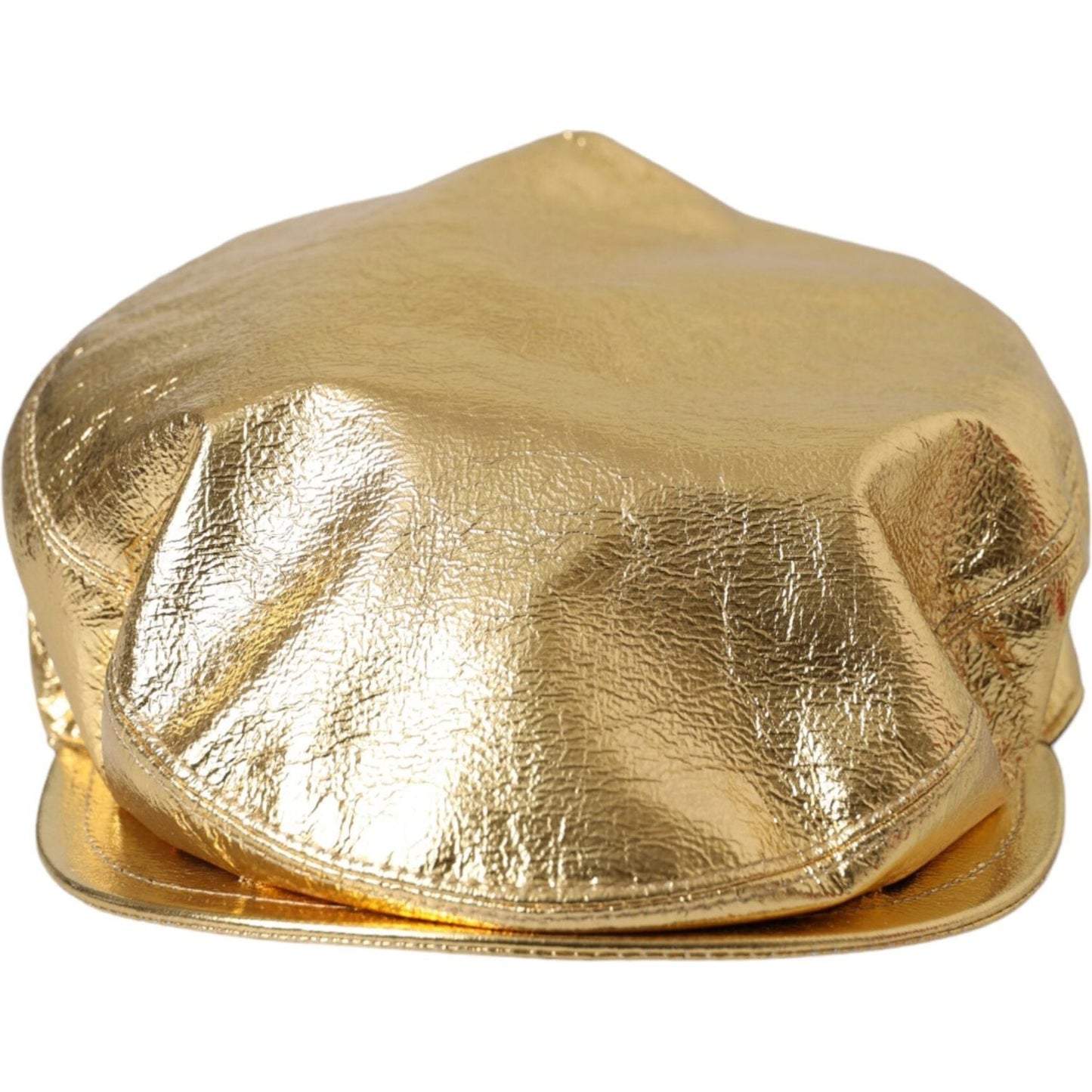 Metallic Gold Polyester Newsboy Hat Men