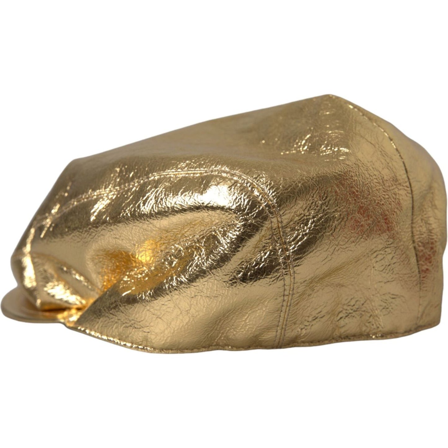 Metallic Gold Polyester Newsboy Hat Men