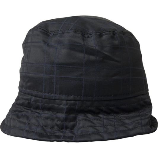 Black Wool Blend Cap Bucket Hat Men