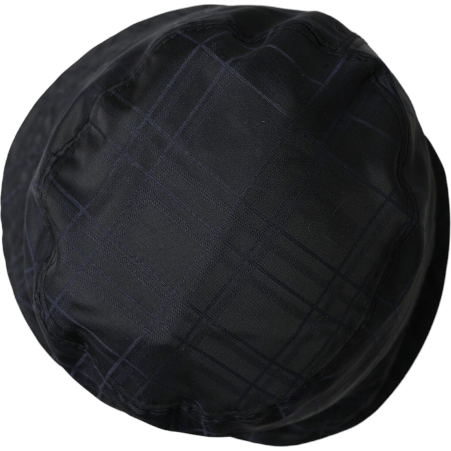 Black Wool Blend Cap Bucket Hat Men