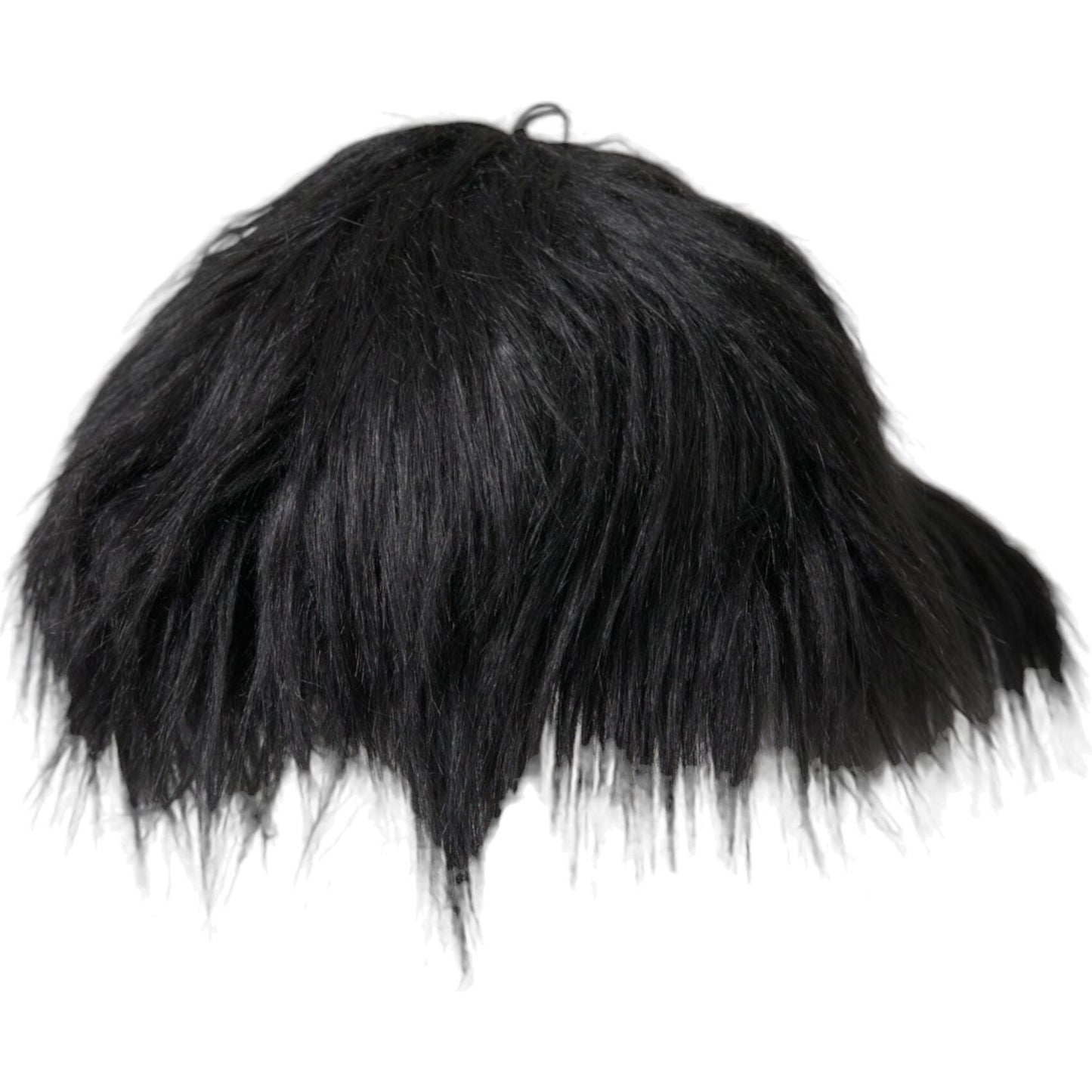 Black Faux Fur Cap Baseball Hat Men