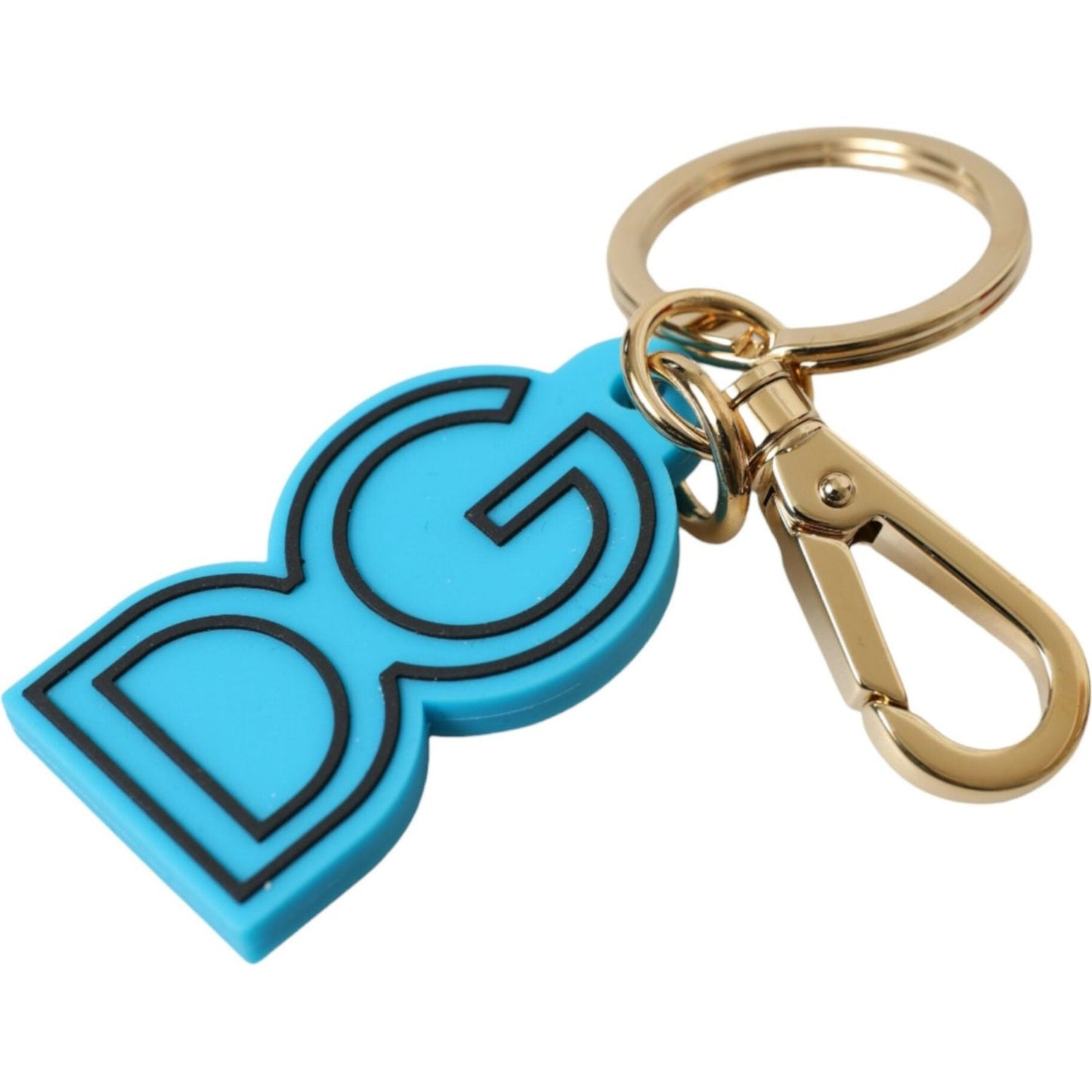 Dolce & Gabbana | Elegant Blue Gold Keychain Accessory| McRichard Designer Brands   